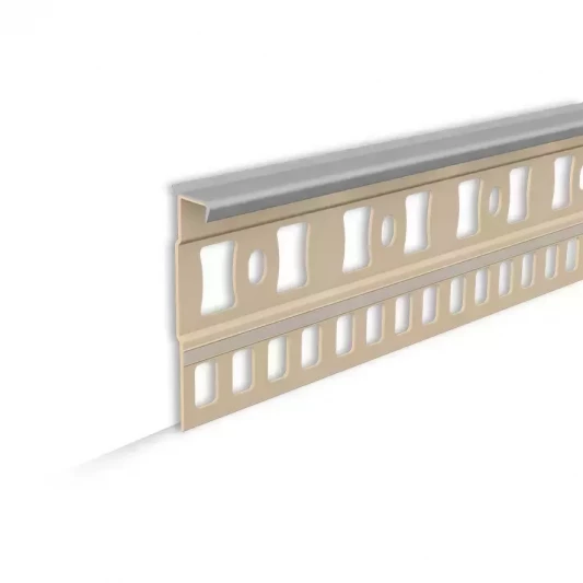 Плинтус для ковролина IDEAL 006 Темно-серый Пк55-006, 55x7x2200мм